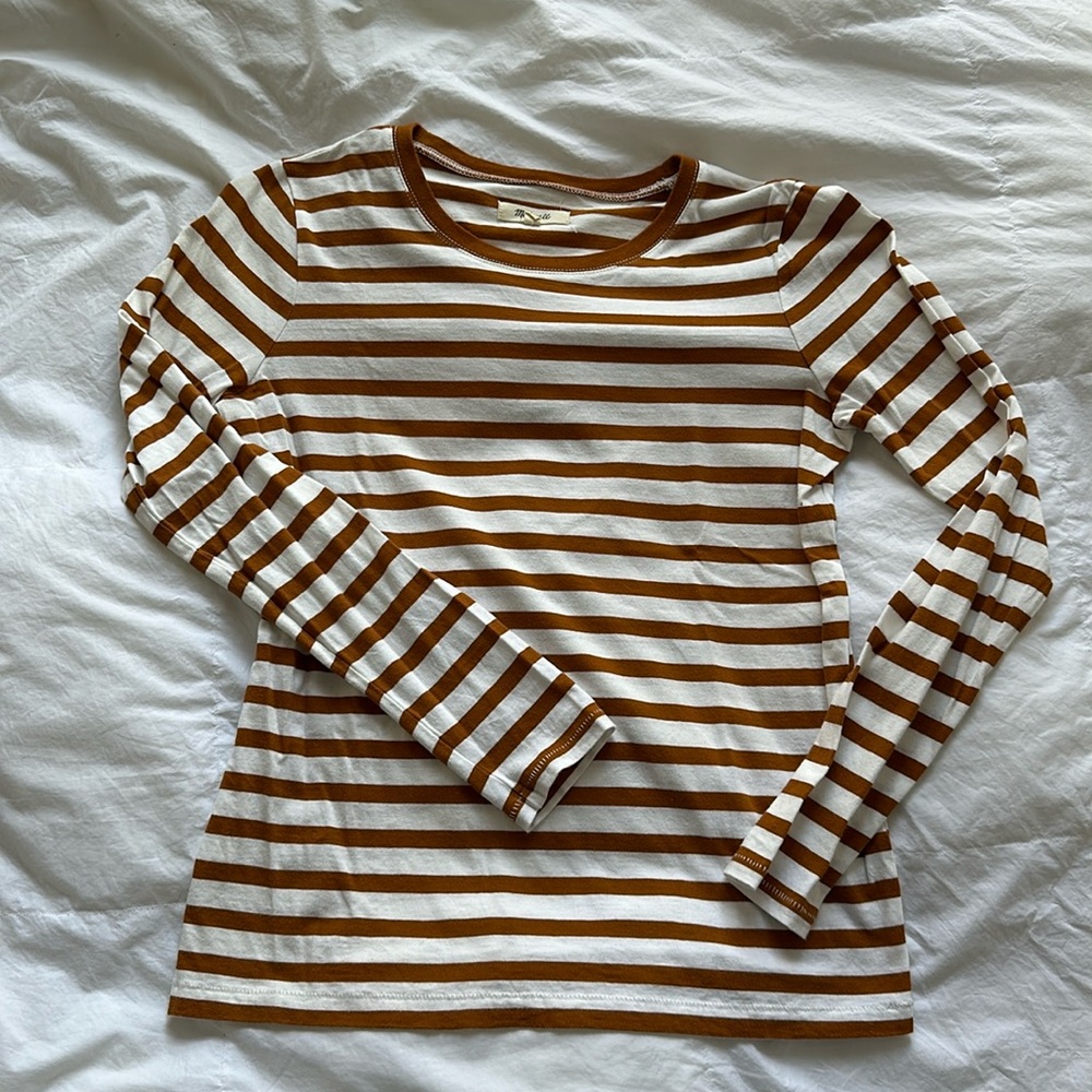 Madewell long sleeve stripe tee